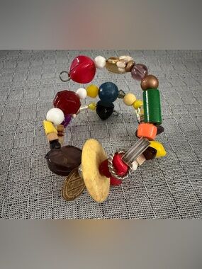 Colorful Mixed Bead Statement Bracelet